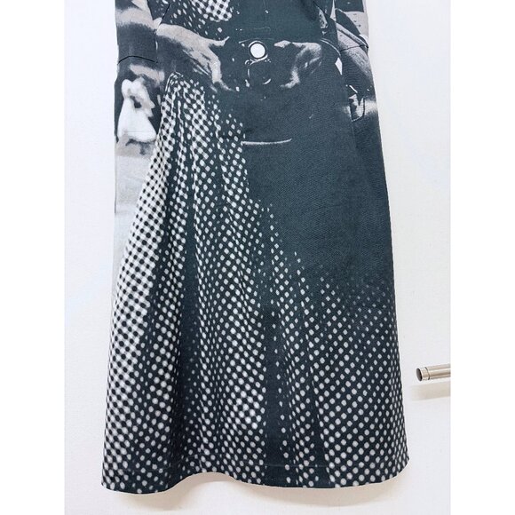 Akris Vivian Maier Camera Dress Black Gray Photo Realistic Trompe l'Oeil 10 - Picture 6 of 16